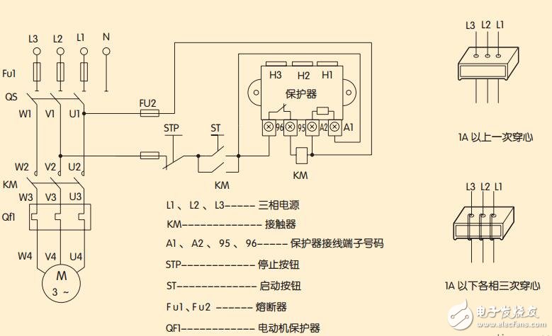 电动机保护器怎么接线视频