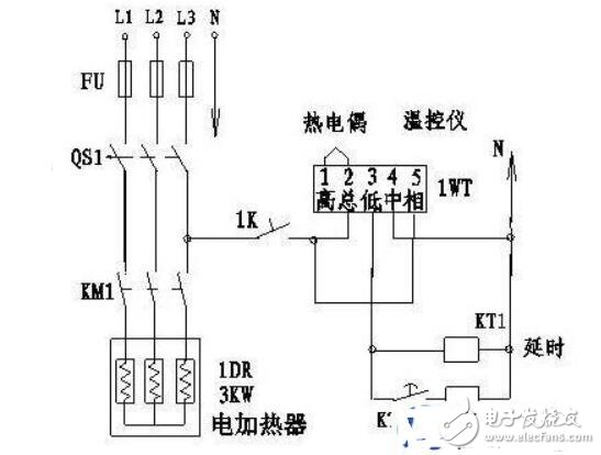 冷藏柜温控接线图